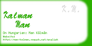 kalman man business card